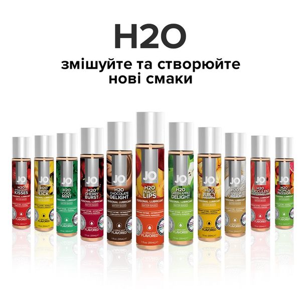 Смазка на водной основе JO H2O — Peachy Lips (120 мл) без сахара, растительный глицерин SO1777 фото