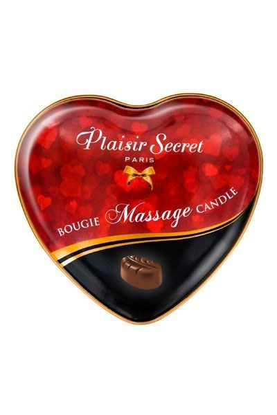 Массажная свеча-сердечко Plaisirs Secrets Chocolate (35 мл) SO1864 фото