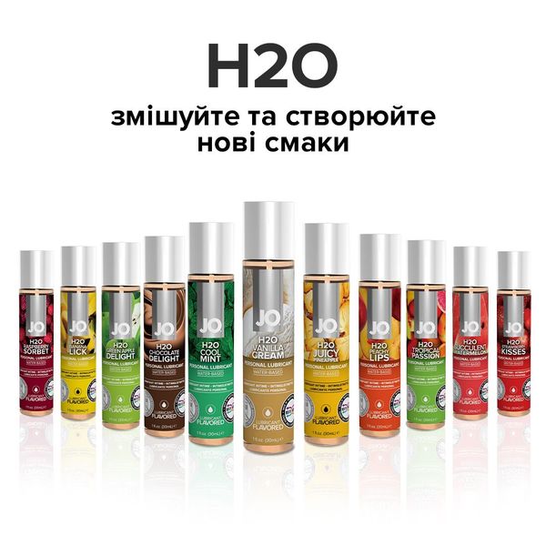 Смазка на водной основе JO H2O — Vanilla Cream (120 мл) без сахара, растительный глицерин SO1778 фото