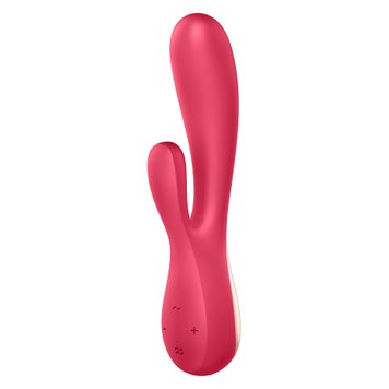 Смарт вибратор-кролик Satisfyer Mono Flex Red, 2 мотора, управление через интернет SO3900 фото