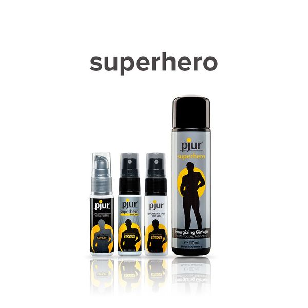 Пролонгувальний спрей pjur Superhero Strong Spray 20 ml, з екстрактом імбиру, всотується в шкіру PJ12920 фото