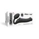 Безремневой страпон с вибрацией Strap-On-Me Vibrating Black L, диаметр 3,7см, пульт ДУ, регулируемый SO3829 фото 6