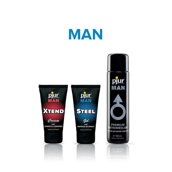 Гель для пеніса стимулювальний pjur MAN Steel Gel 50 ml з екстрактом паприки та ментолом PJ12910 фото