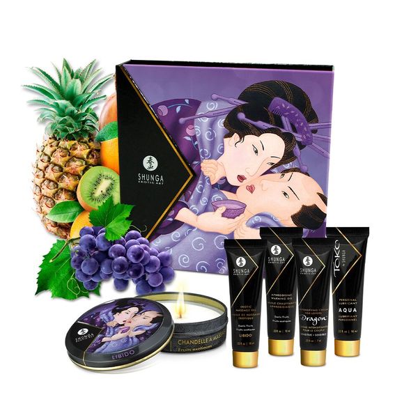 Подарунковий набір Shunga Geishas Secrets – Exotic Fruits для розкішної ночі вдвох SO7823 фото