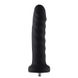 Силіконовий фалоімітатор для секс-машин Hismith 7.1″ Anal Dildo Black, система KlicLok SO6201 фото 3