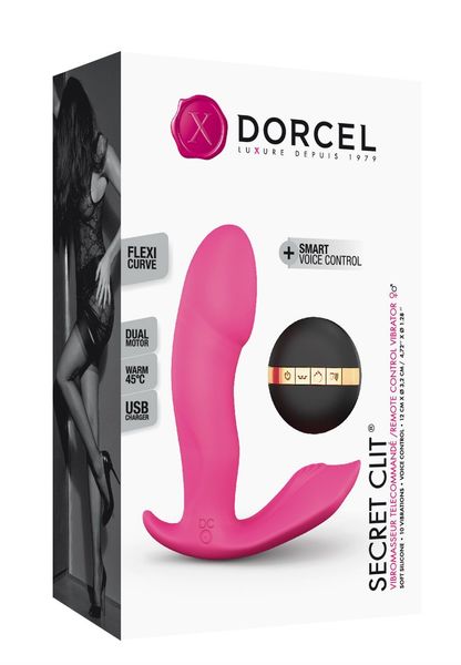 Вібратор Dorcel Secret Clit з підігрівом і пультом ДК, можна під одяг, голосове керування SO3072 фото