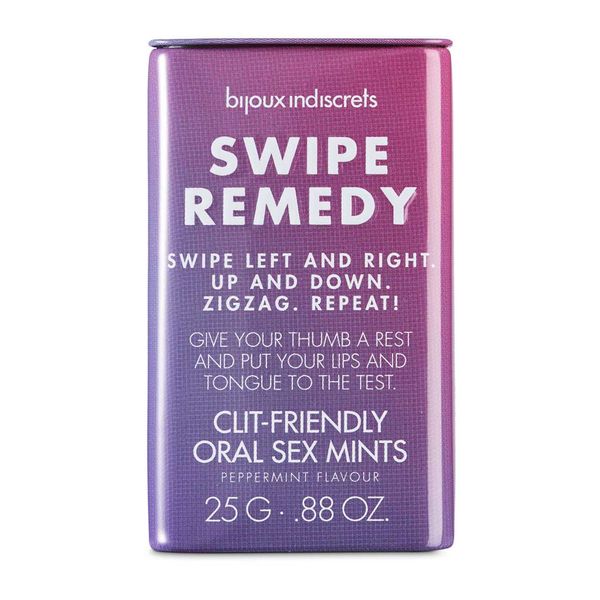 Мятные конфеты Bijoux Indiscrets Swipe Remedy – clitherapy oral sex mints, без сахара SO5911 фото