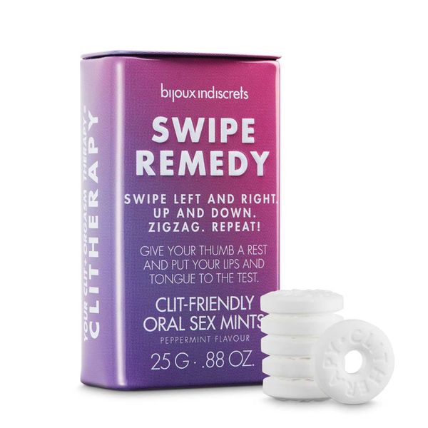 М'ятні цукерки Bijoux Indiscrets Swipe Remedy – clitherapy oral sex mints без цукру SO5911 фото