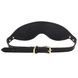 Роскошная маска на глаза Zalo Blindfolds Black, натуральная кожа SO8231 фото 3