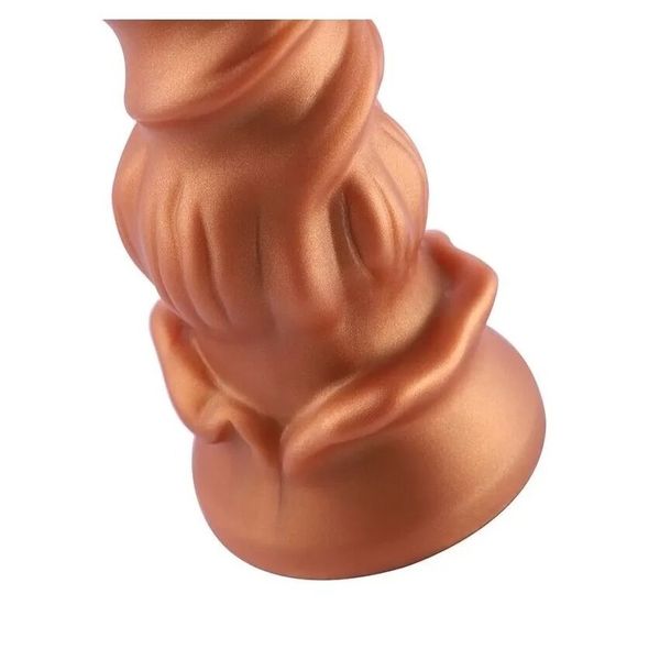 Силиконовый дилдо Hismith Spiral Grain Silicone Dildo Monster Series SO9961 фото