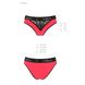 Трусики с широкой резинкой и кружевом Passion PS001 PANTIES L, red-black SO4167 фото 5