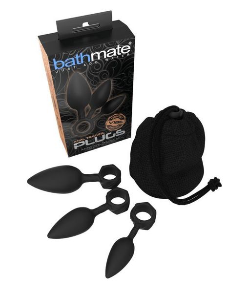 Набір анальних пробок Bathmate Anal Training Plugs, діаметр 2,5 см - 3,1см - 3,8см SO3359 фото