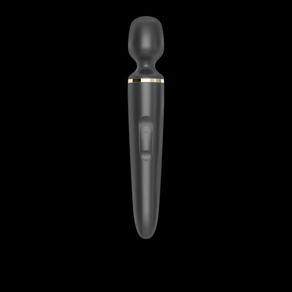 Вибромассажер Satisfyer Wand-er Woman (Black/Gold), водонепроницаемый, мощный, размер XXL SO3456 фото