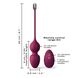 Вагинальные шарики Dorcel LOVE BALLS PLUM, вибрации и движения внутреннего шарика, пульт ДУ SO7388 фото 5