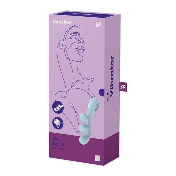 Универсальный вибратор Satisfyer Tri Ball 2, 3 мотора, гнется SO7784 фото