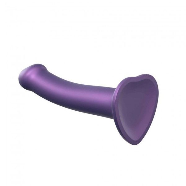 Насадка для страпону Strap-On-Me Mono Density Dildo Violet M, діам. 3,3 см, одношаровий силікон, гну SO3570 фото