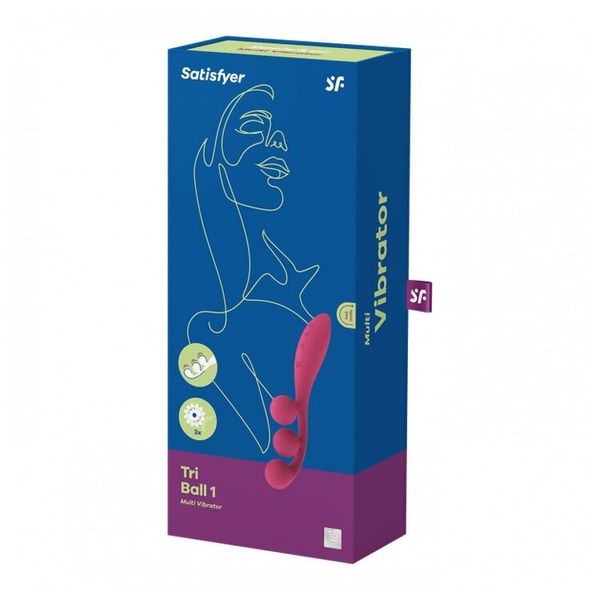 Універсальний вібратор Satisfyer Tri Ball 1, 3 мотори, гнеться SO7785 фото