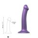 Насадка для страпона Strap-On-Me Mono Density Dildo Violet M, диам. 3,3см, однослойный силикон, гибк SO3570 фото 3