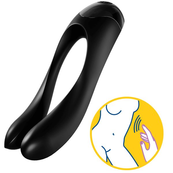 Вибратор на палец Satisfyer Candy Cane Black SO4653 фото