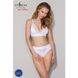 Трусики з широкою гумкою і мереживом Passion PS001 PANTIES M, white SO4172 фото 3