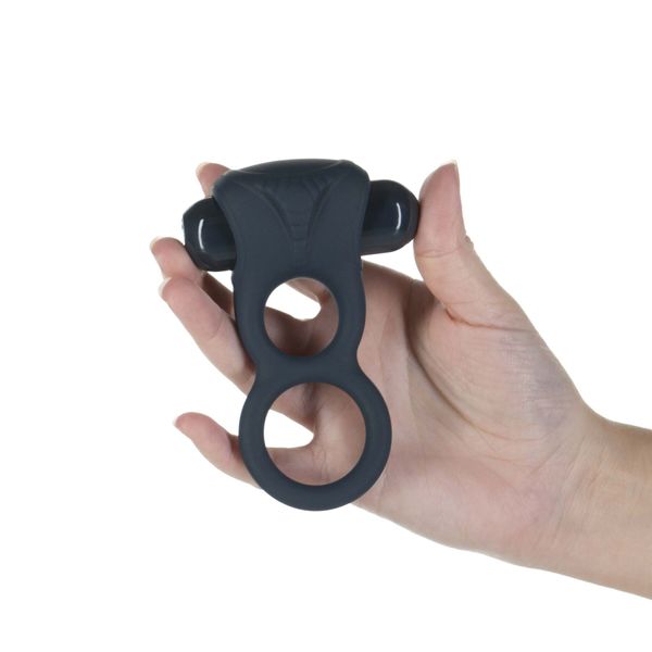 Двойное эрекционное кольцо с вибрацией Lux Active -Triad - Vibrating Dual Cock Ring, пульт ДУ SO5575 фото