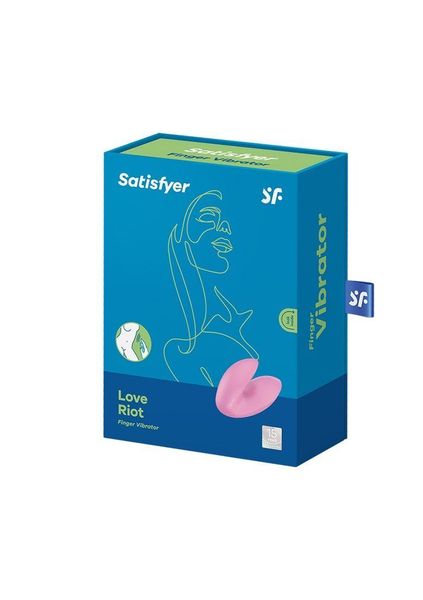 Вібратор на палець Satisfyer Love Riot Pink, 12 варіантів використання SO7788 фото