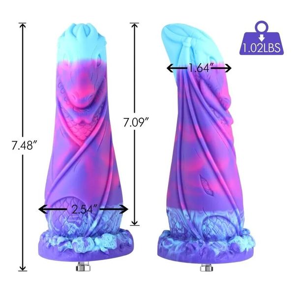 Силіконовий дилдо Hismith 7.48" Silicone Dildo HSA139 Monster Series SO9969 фото