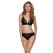 Еластичний топ з мереживом Passion PS001 TOP L, black SO4175 фото 3