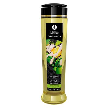 Органічна масажна олія Shunga ORGANICA – Exotic green tea (240 мл) з вітаміном Е SO3936 фото