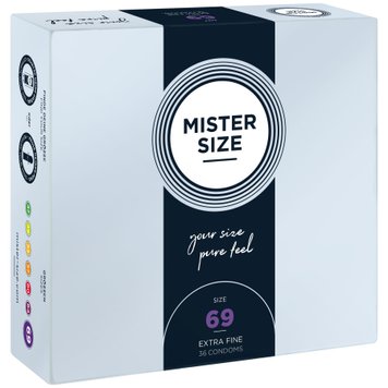 Презервативы Mister Size - pure feel - 69 (36 condoms), толщина 0,05 мм SO8055 фото