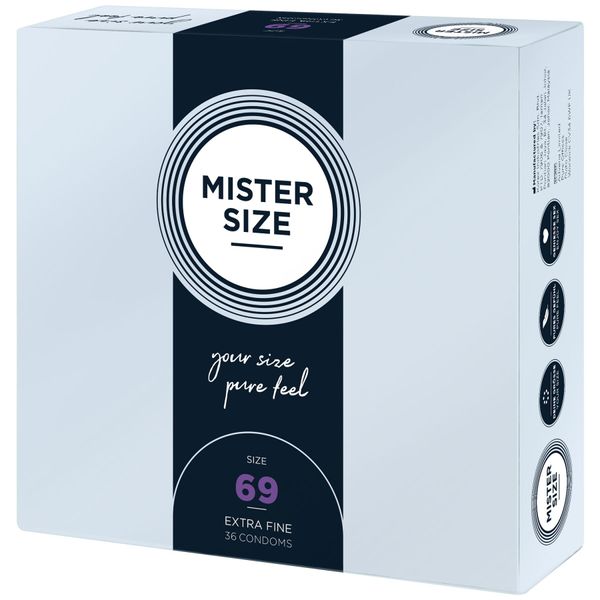 Презервативы Mister Size - pure feel - 69 (36 condoms), толщина 0,05 мм SO8055 фото