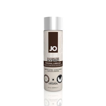 Лубрикант с кокосовым маслом JO Silicone Free Hybrid ORIGINAL (120 мл) белый SO1683 фото