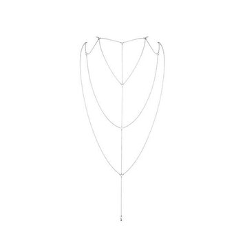 Цепочка для спины Bijoux Indiscrets Magnifique Back and Cleavage Chain - Silver, украшение для тела SO2655 фото