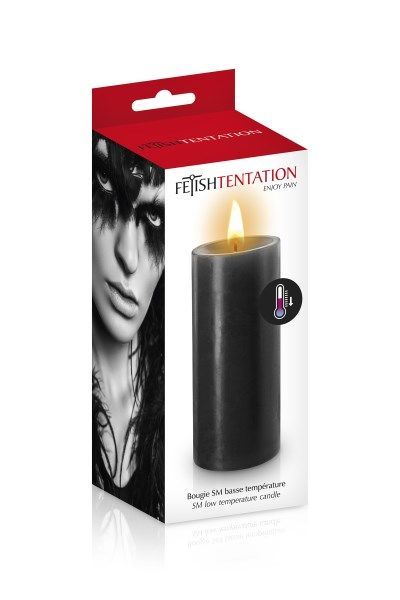 БДСМ-cвеча низкотемпературная Fetish Tentation SM Low Temperature Candle Black SO3754 фото