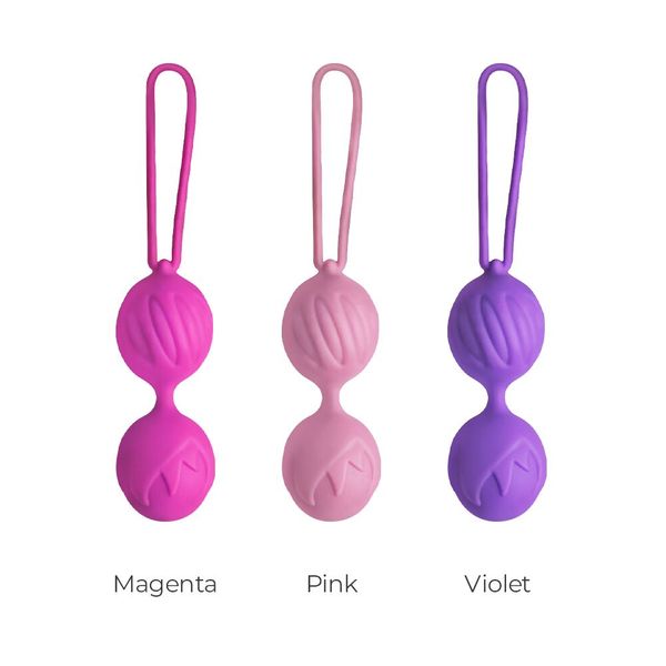 Вагінальні кульки Adrien Lastic Geisha Lastic Balls Mini Pink (S), діаметр 3,4 см, маса 85 г AD40431 фото