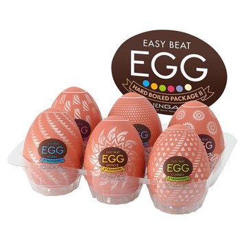 Набір мастурбаторів-яєць Tenga Egg Hard Boilded II Pack (6 яєць) SO9804 фото