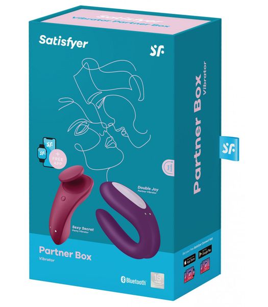 Набір Satisfyer Partner Box 1 (вібратор для пар Double Joy + вібратор у трусики Sexy Secret) SO7143 фото