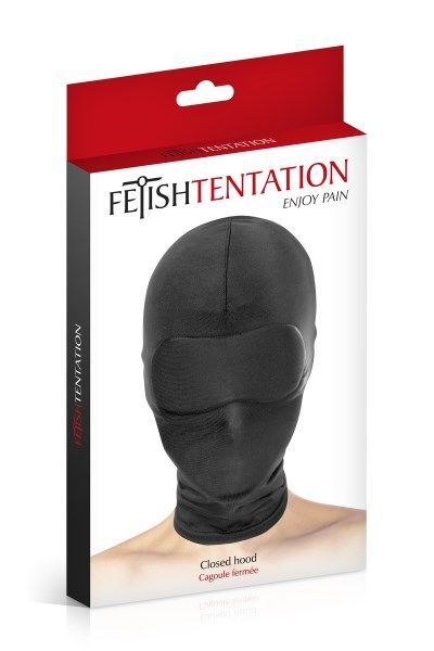 Капюшон для БДСМ Fetish Tentation Closed Hood с закрытыми глазами и ртом SO3757 фото