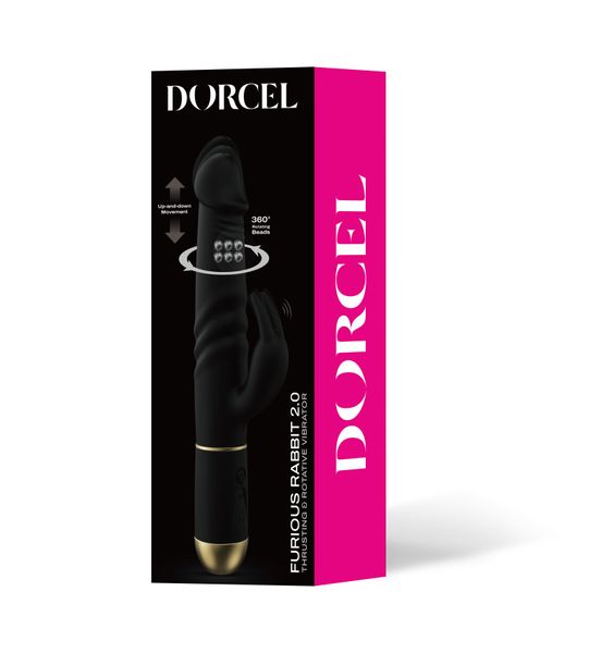 Вибратор Dorcel Furious Rabbit 2.0 с возвратно-поступательными движениями головки, перезаряжаемый SO4876 фото