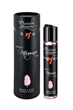 Массажное масло Plaisirs secrets Candy Floss (59 мл) с афродизиаками, съедобное, подарочная упаковка SO1851 фото