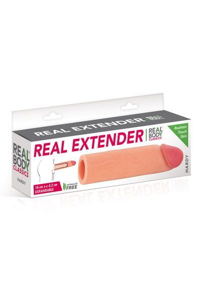 Насадка на член Real Body — Real Extender HARDY з відкритою головкою SO3718 фото